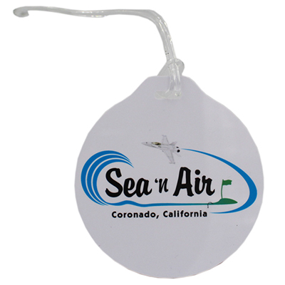 plastic golf bag tag